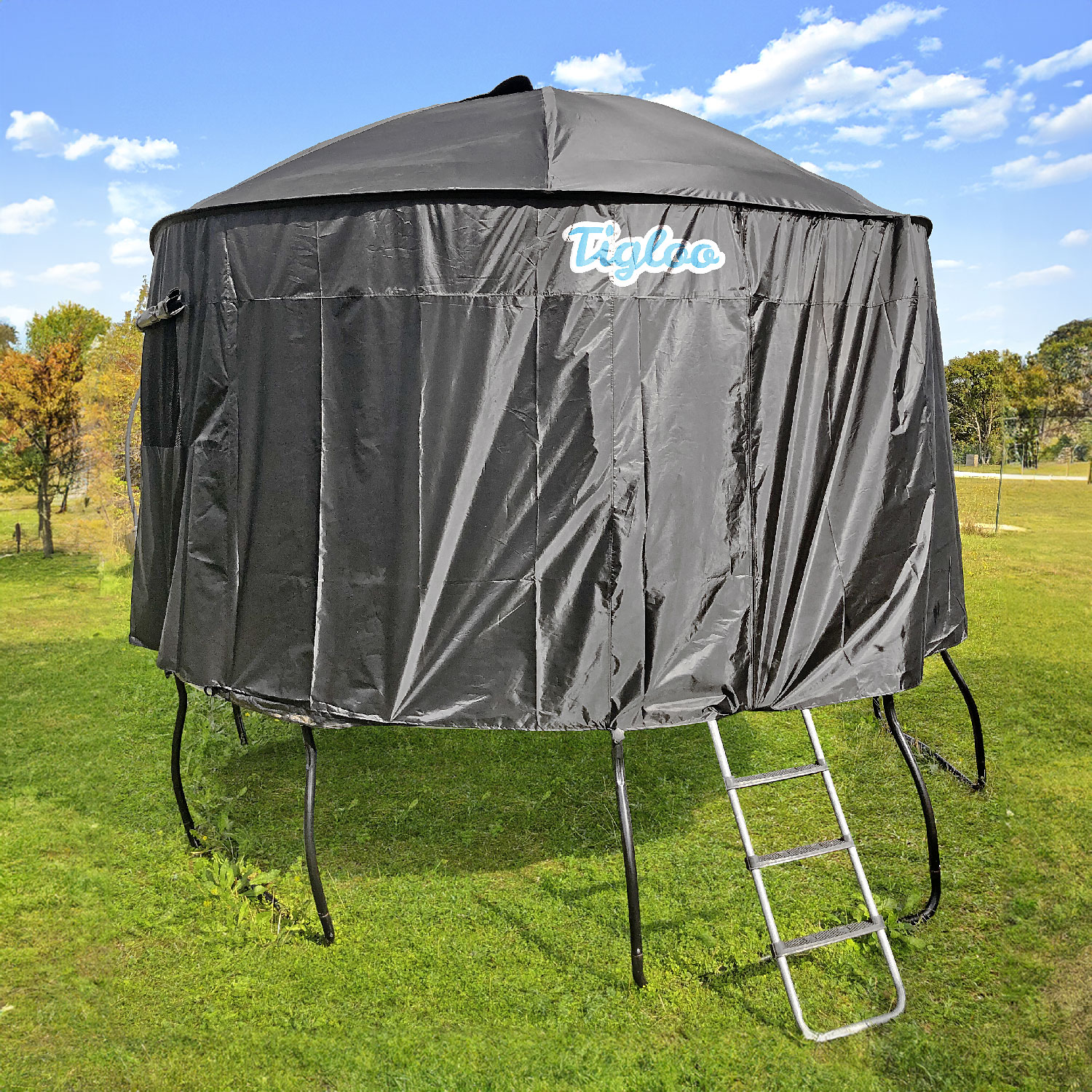 Filet de sécurité de protection pour trampoline d'extérieur Tapis de saut  anti-chute, taille : 10 pieds - 8 pôles - Diamètre 3,06 m